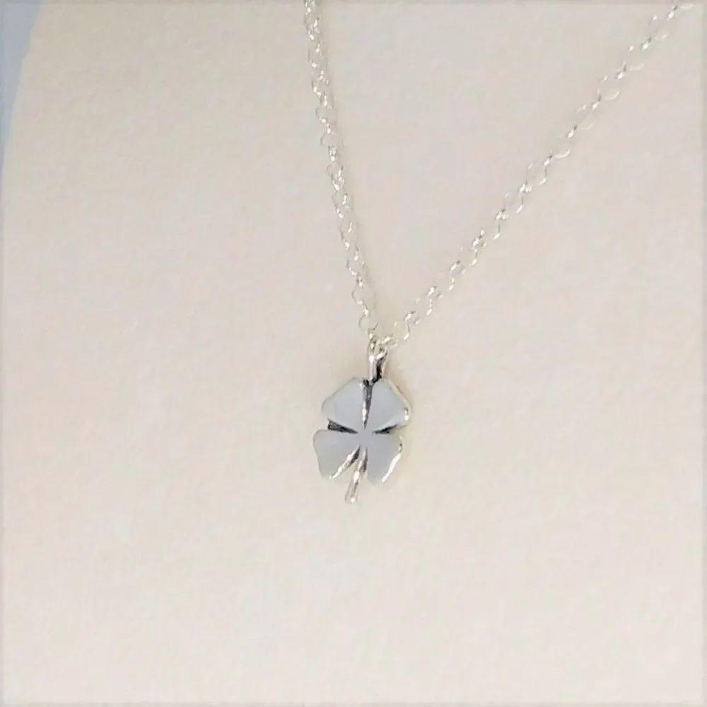 Four Leaf Clover Pendant & Chain Sterling Silver